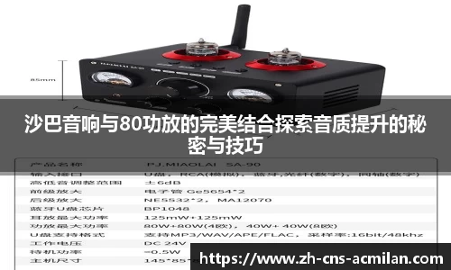 沙巴音响与80功放的完美结合探索音质提升的秘密与技巧